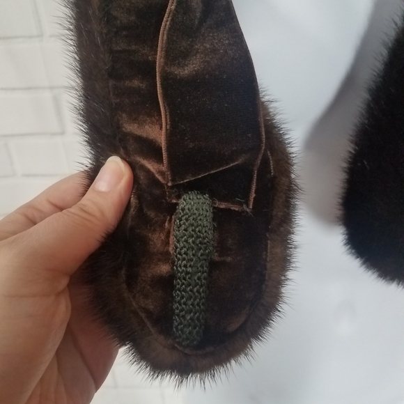 Vintage Fox Fur Brown Stole Shawl - Picture 5 of 10